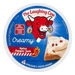 The Laughing Cow Creamy Spicy Pepperjack Spreadable Cheese Wedges