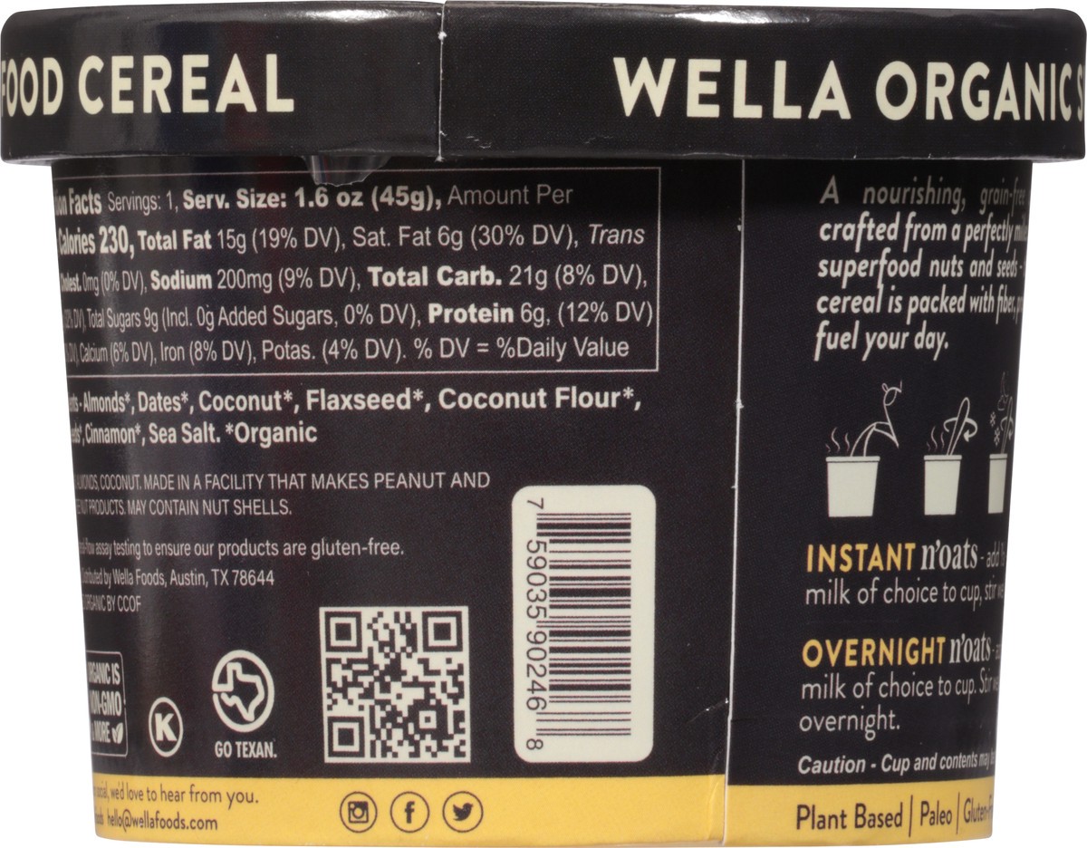 slide 7 of 9, Wella Bar N'oats Instant Snickerdoodle Grain Free Cereal Cup, 1 ct