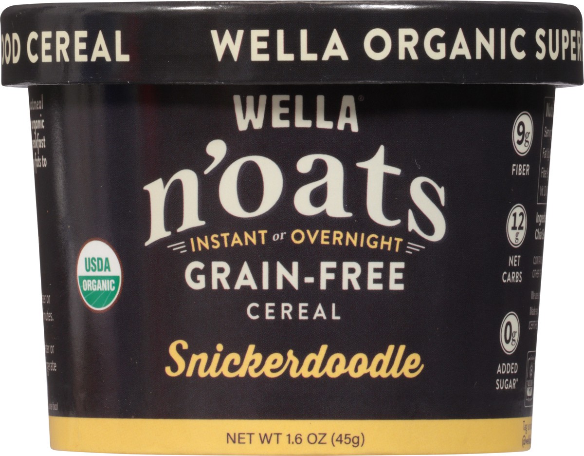slide 2 of 9, Wella Bar N'oats Instant Snickerdoodle Grain Free Cereal Cup, 1 ct