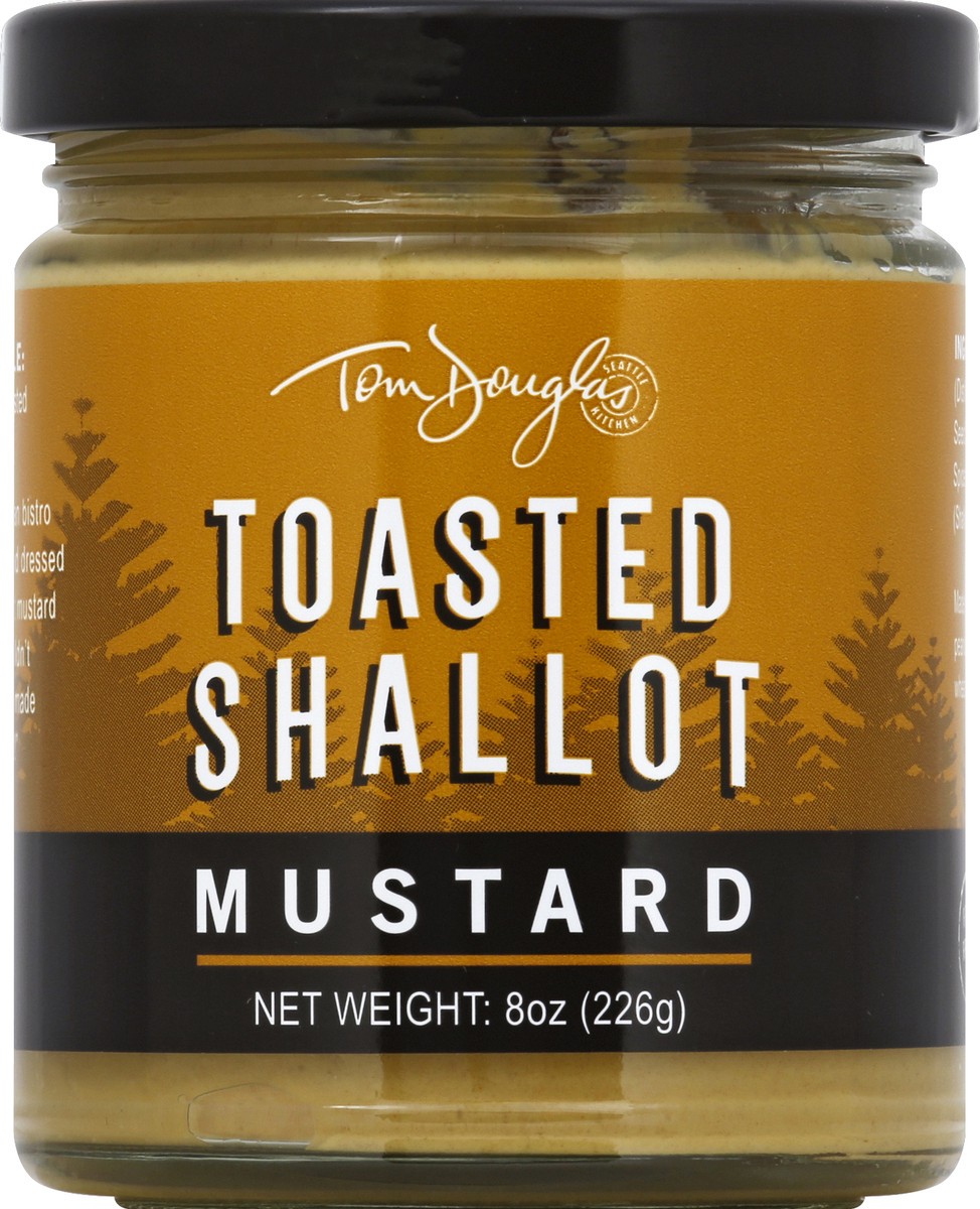 slide 2 of 2, Tom Douglas Toasted Shallot Mustard, 8 oz