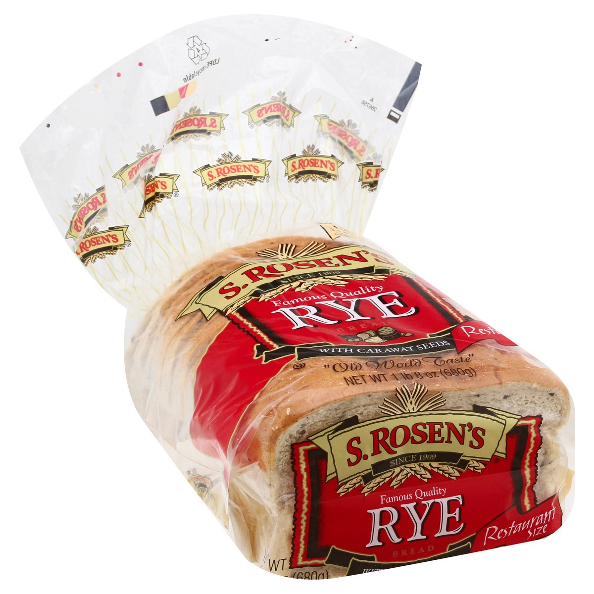 slide 4 of 9, S. Rosen's Restaurant Size Rye Bread with Caraway Seeds 24 oz, 24 oz
