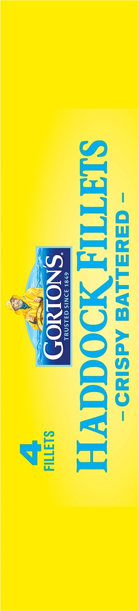 slide 8 of 9, Gorton's Crispy Battered Fish 100% Real Fish Fillets, Wild Caught Haddock, Frozen, 4 Count, 7.6 Ounce Package, 4 ct