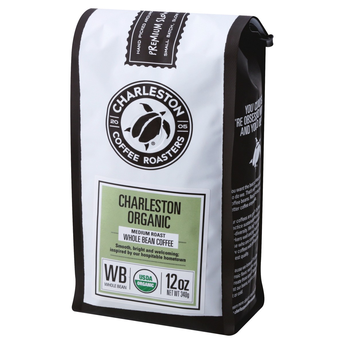 slide 2 of 9, Charleston Coffee Roasters Organic Medium Roast Whole Bean Charleston Coffee 12 oz, 12 oz