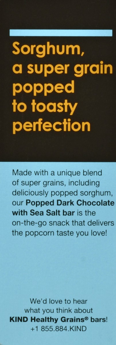 slide 3 of 4, KIND Popped Dark Chocolate With Sea Salt Granola Bars, 5 ct
