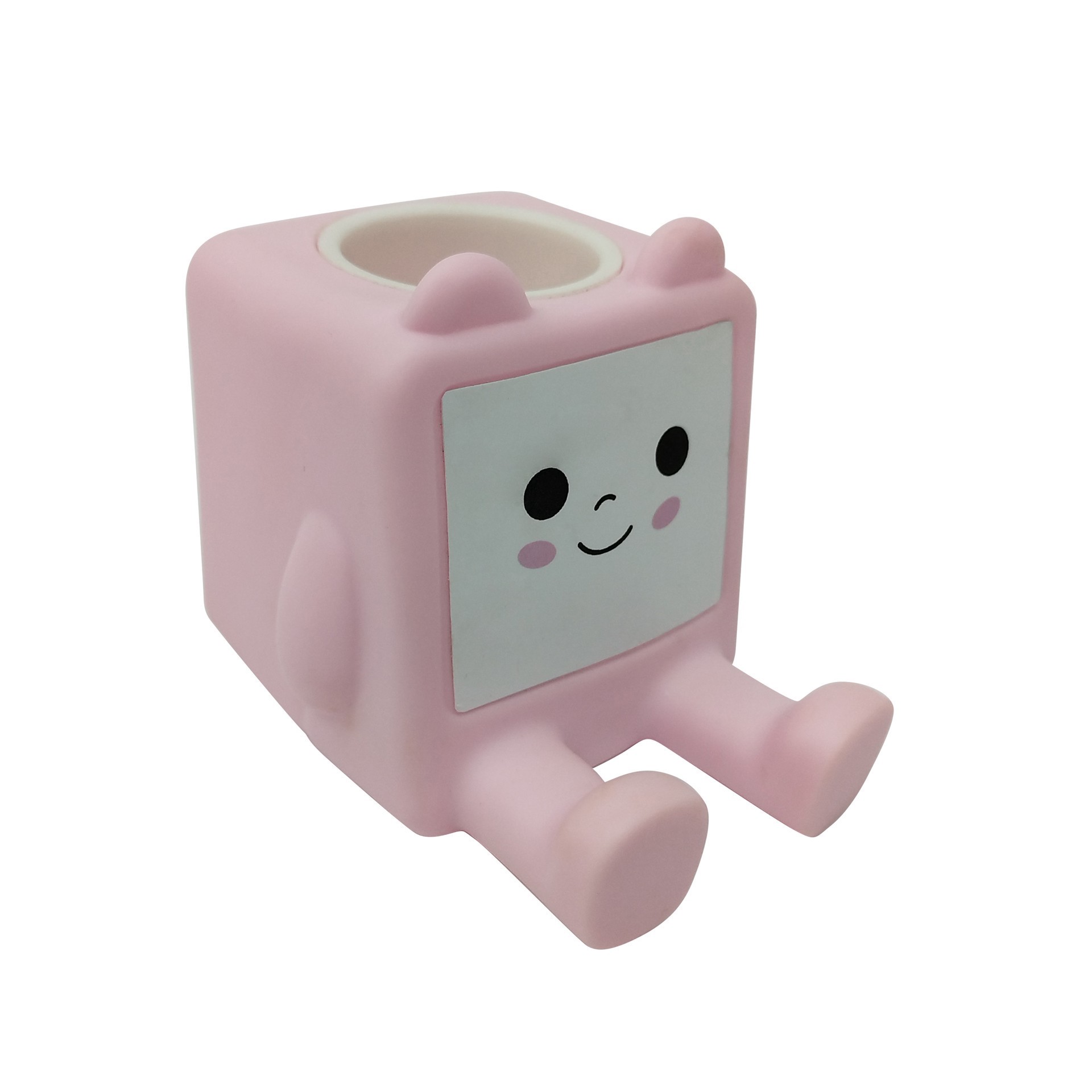 slide 3 of 4, 4.25" Pink Pencil & Phone Holder Tabletop Decor By Creatology, 4.25 in