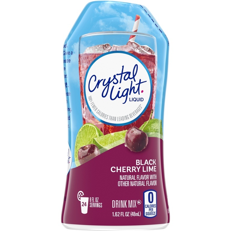 Crystal Light Sugar Free Calorie Free Black Cherry Lime Liquid Drink