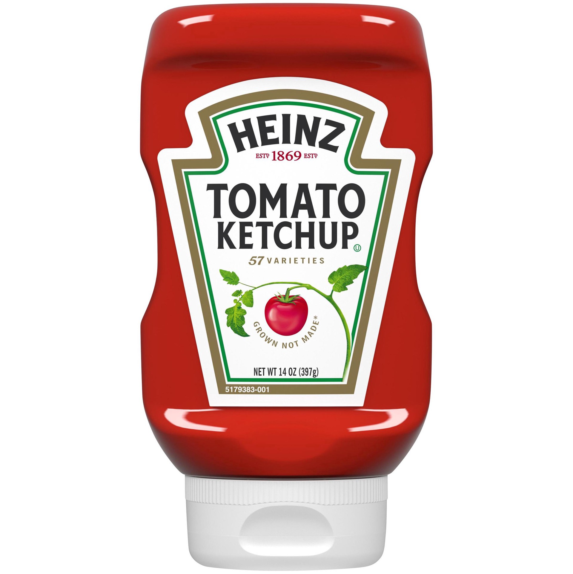 slide 1 of 12, Heinz Tomato Ketchup, 14 oz Bottle, 14 oz