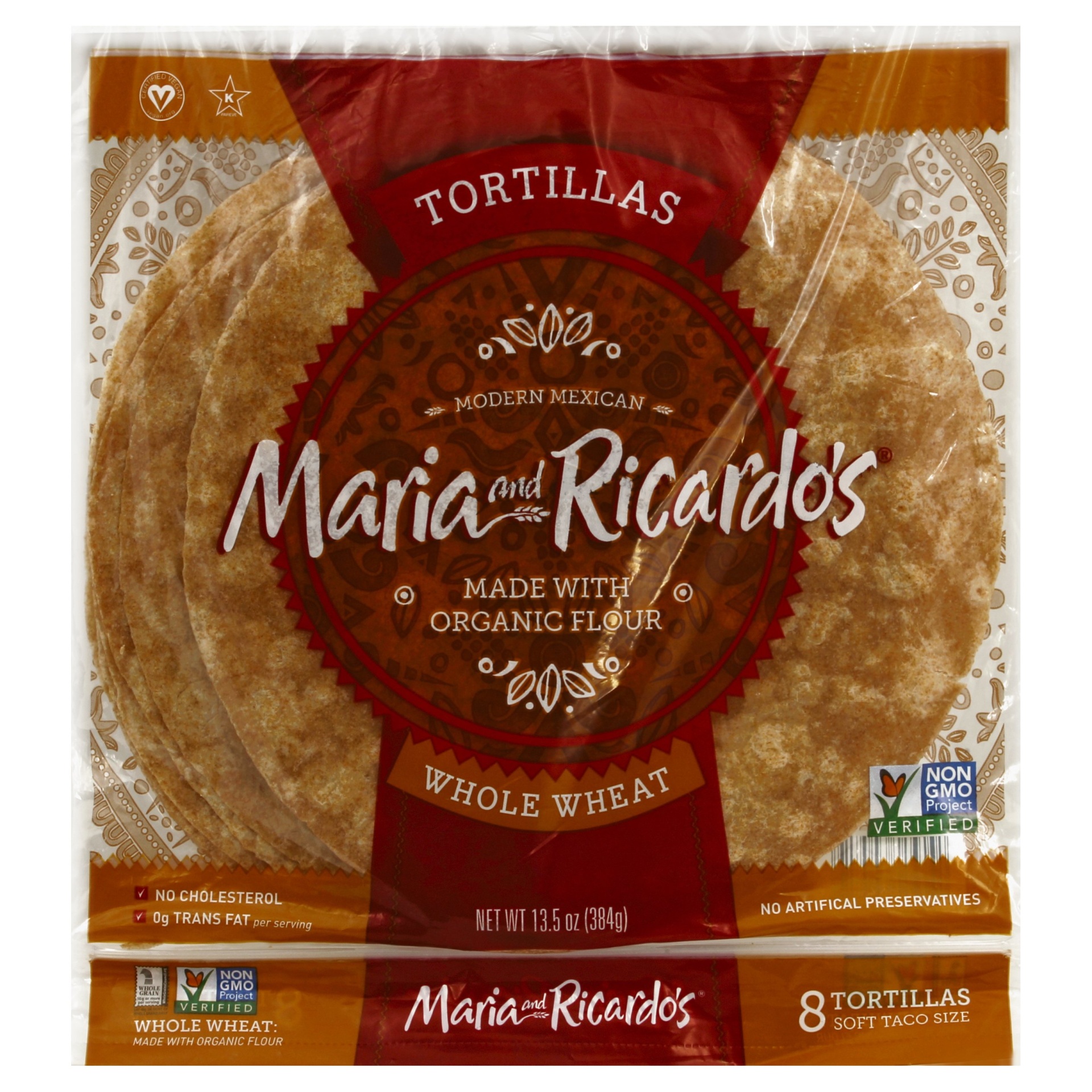 slide 1 of 1, Maria & Ricardo's Tortillas 8 ea, 8 ct