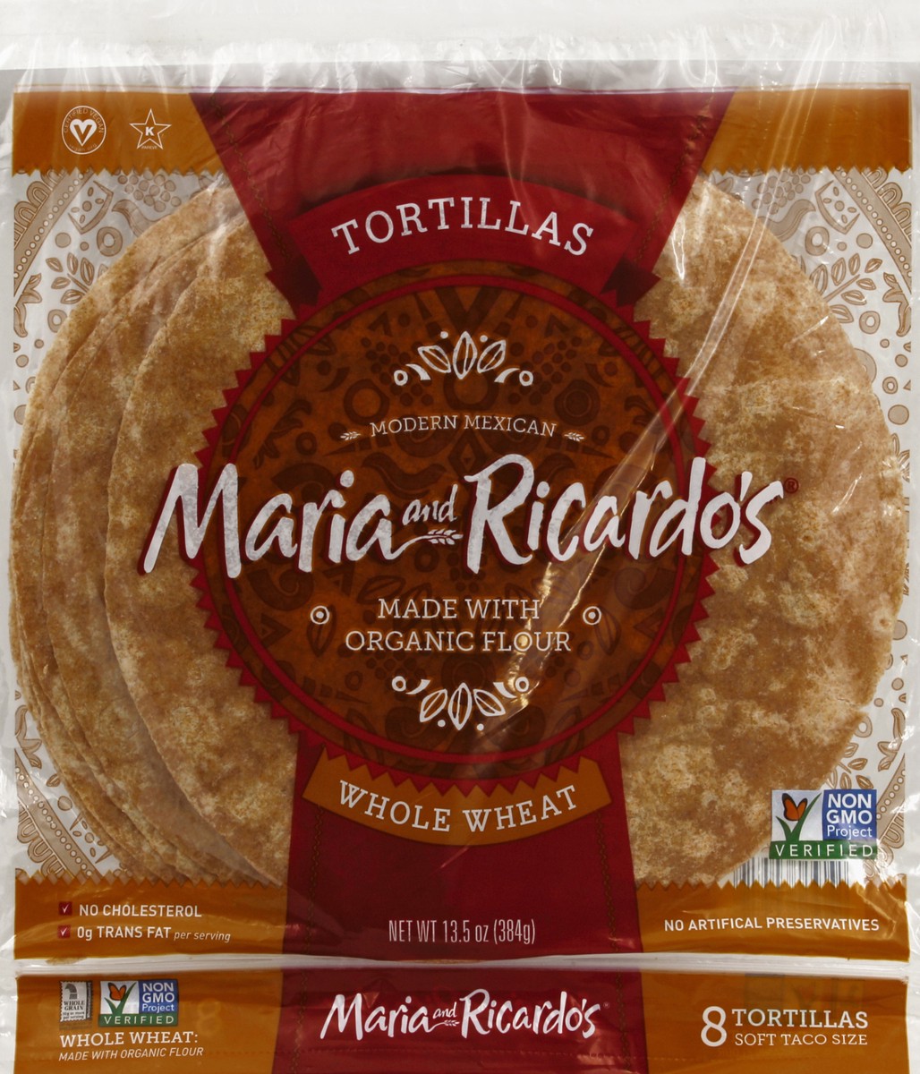 slide 1 of 1, Maria & Ricardo's Tortillas 8 ea, 8 ct