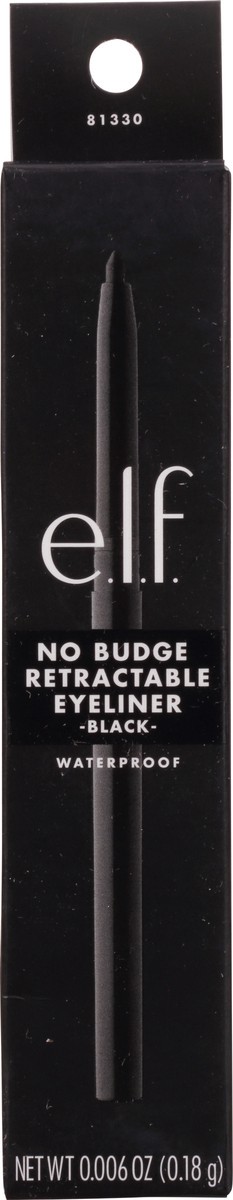 slide 6 of 9, e.l.f. Black 81330 No Budge Retractable Eyeliner 0.006 oz, 0.01 oz