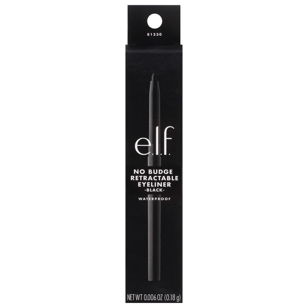 slide 1 of 9, e.l.f. Black 81330 No Budge Retractable Eyeliner 0.006 oz, 0.01 oz