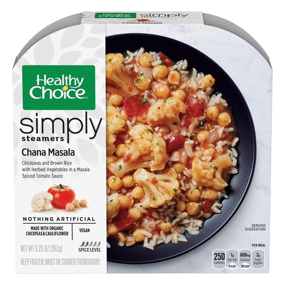 slide 1 of 1, Healthy Choice Simply Steamers Chana Masala, 9.25 oz