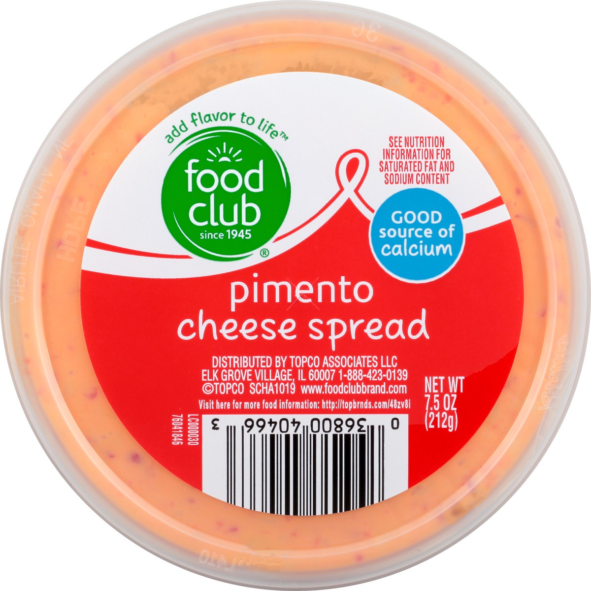 slide 7 of 8, Food Club Pimento Cheese Spread, 1 ct