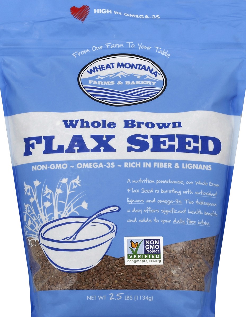 slide 1 of 3, Wheat Montana Flax Seed 2.5 lb, 2.5 lb