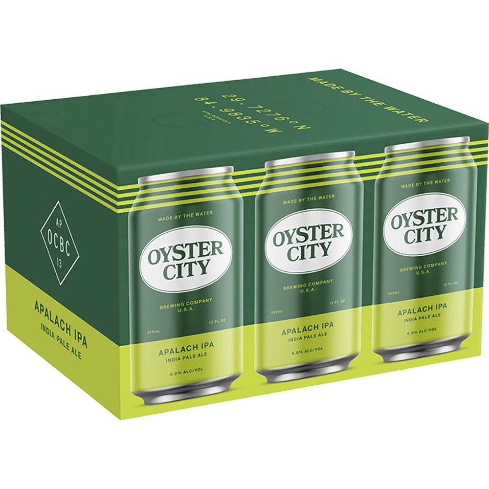 slide 1 of 1, Oyster City Apalach Ipa, 6 ct; 12 oz