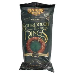 Unique Snacks Original Rings Sourdough Craft Beer Pretzels 11 oz