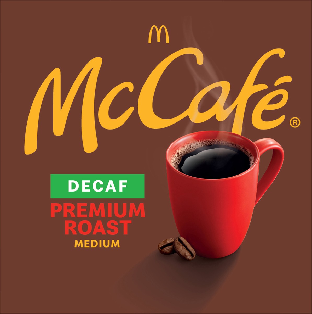 slide 6 of 9, McCafé Premium Roast Decaf Coffee, Single Serve Keurig K-Cup Pods, Decaffeinated- 10 ct, 10 ct