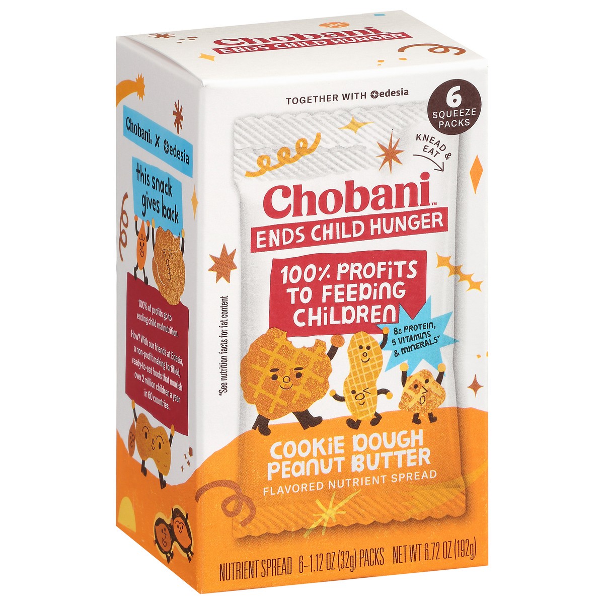 slide 13 of 13, Chobani Cookie Dough Peanut Butter Flavored Nutrient Spread 6-1.12 oz Packs, 6 ct