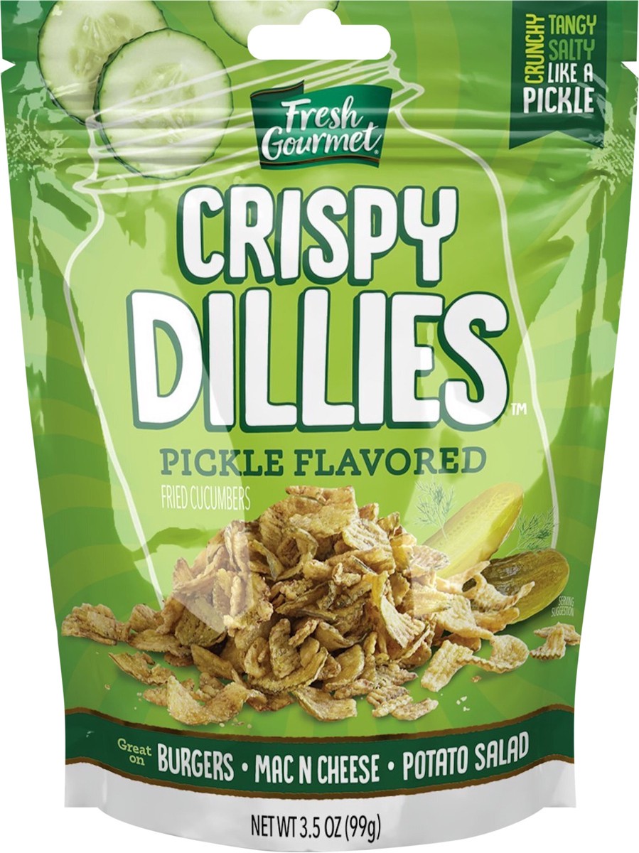 slide 3 of 3, Fresh Gourmet 3.5 oz. Crispy Dillies, Bag, 3.5 oz