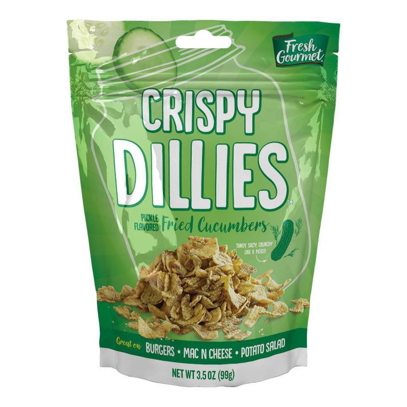 slide 1 of 3, Fresh Gourmet 3.5 oz. Crispy Dillies, Bag, 3.5 oz