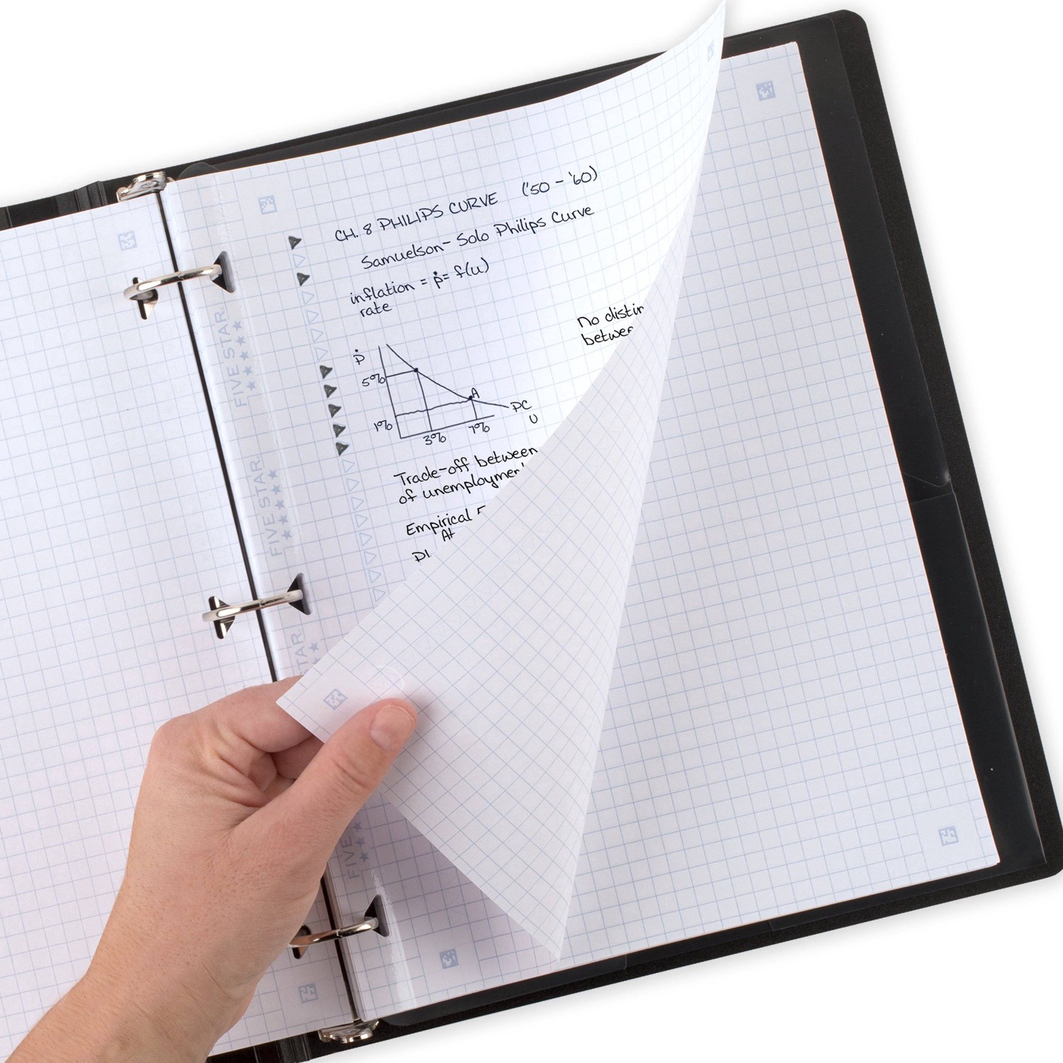 slide 9 of 16, Five Star 80ct Graph Ruled Reinforced Filler Paper, 80 ct