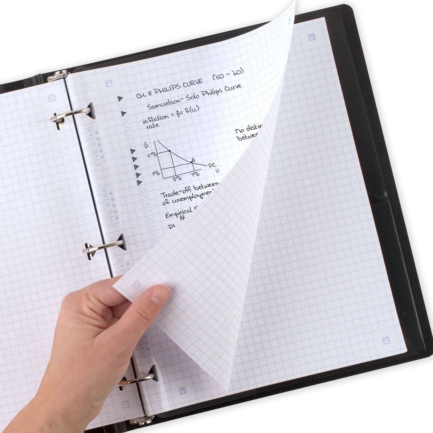 slide 6 of 16, Five Star 80ct Graph Ruled Reinforced Filler Paper, 80 ct