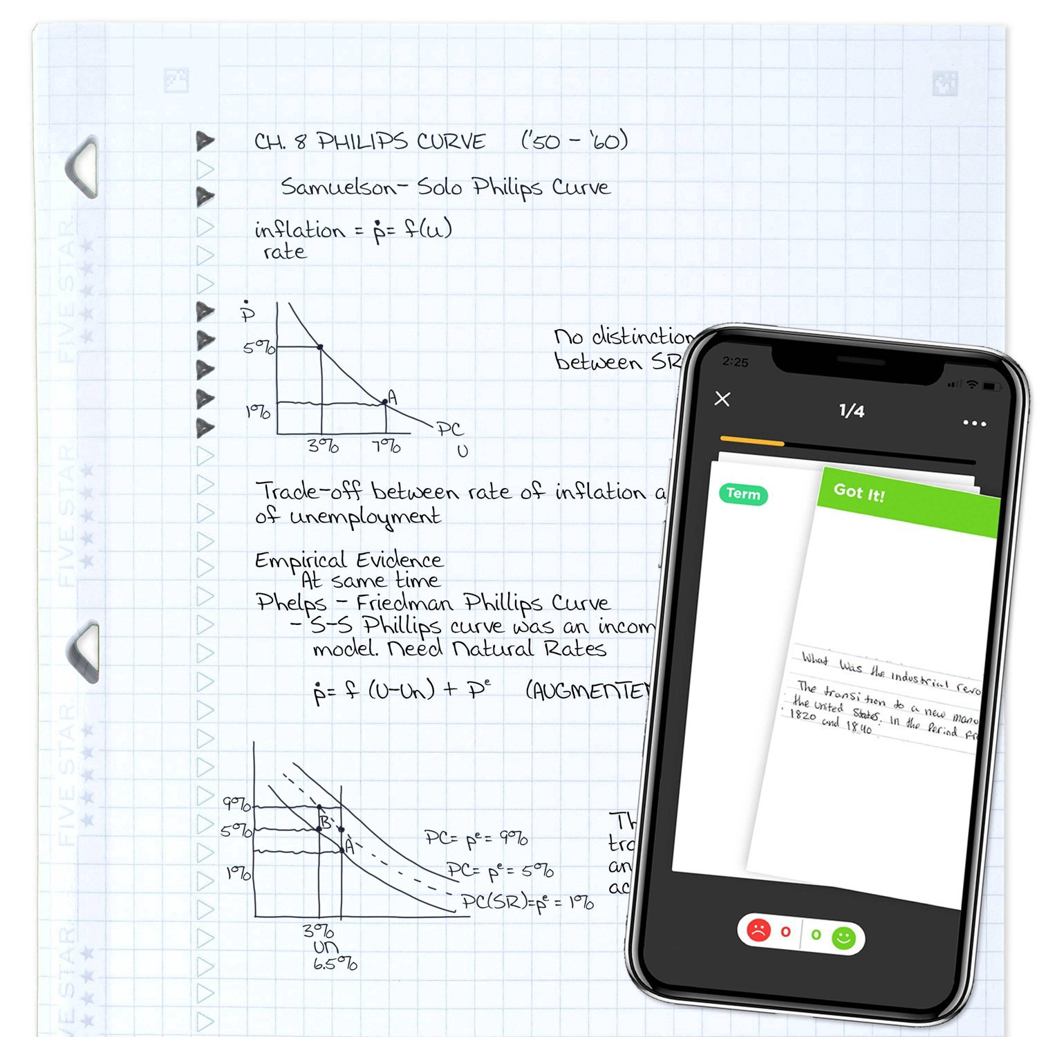 slide 7 of 16, Five Star 80ct Graph Ruled Reinforced Filler Paper, 80 ct