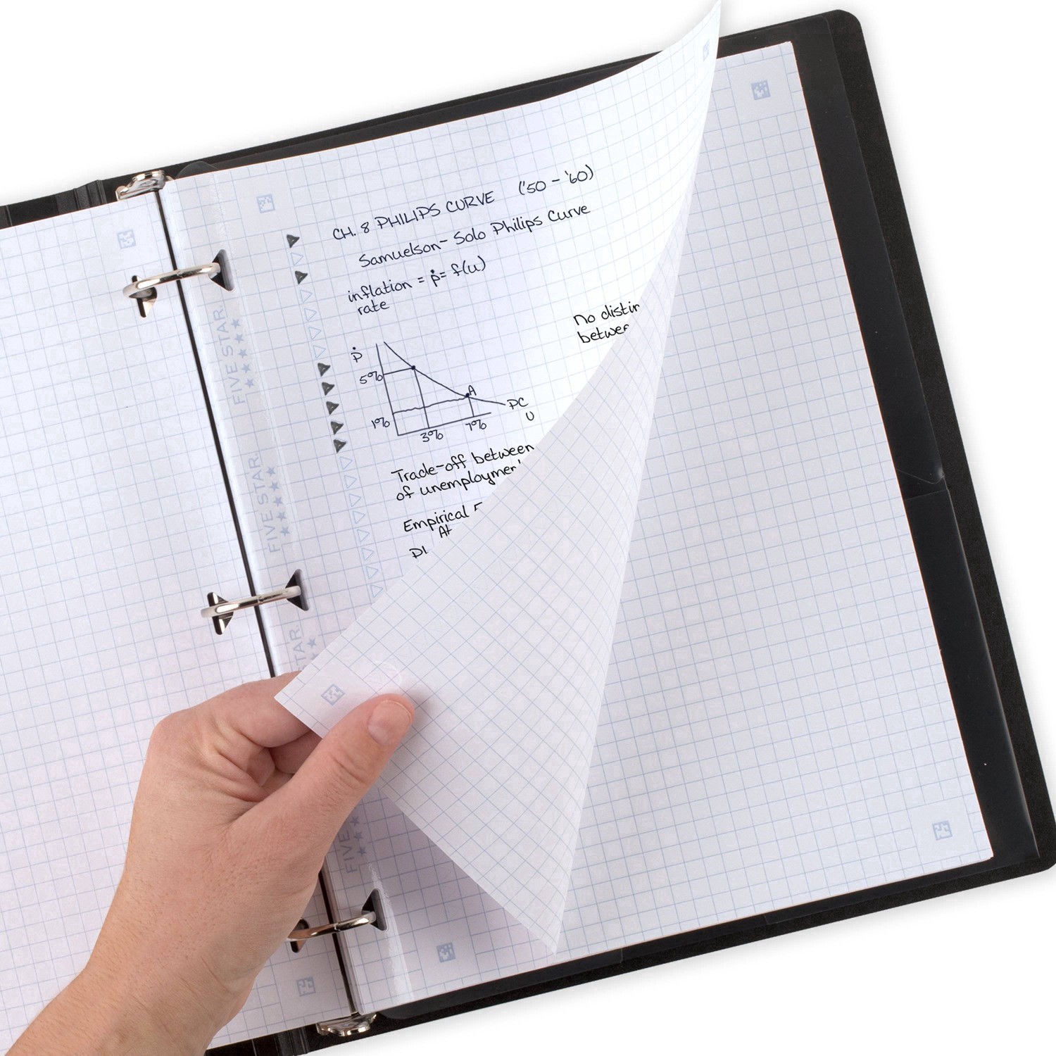 slide 12 of 16, Five Star 80ct Graph Ruled Reinforced Filler Paper, 80 ct