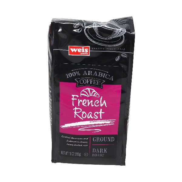 slide 1 of 1, Weis Quality Dark French Roast 100% Arabica Premium Freshly Ground Coffee - 10 oz, 10 oz