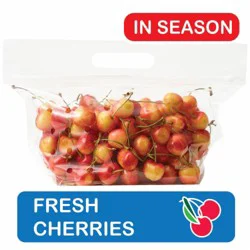 Fresh Rainier Cherries in Bag - approx 1 lb