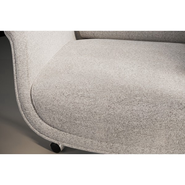 slide 6 of 10, Realspace® Modern Comfort Pizana Bouclé Fabric High-Back Executive Office Chair, Light Sand/Brushed Nickel, BIFMA Compliant, 1 ct