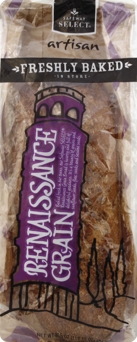 slide 4 of 4, Signature Select Bread Artisan Renaissance Grain, 17.5 oz