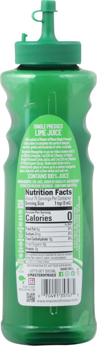 slide 8 of 9, Master of Mixes Lime Juice - 12.7 fl oz, 12.7 fl oz