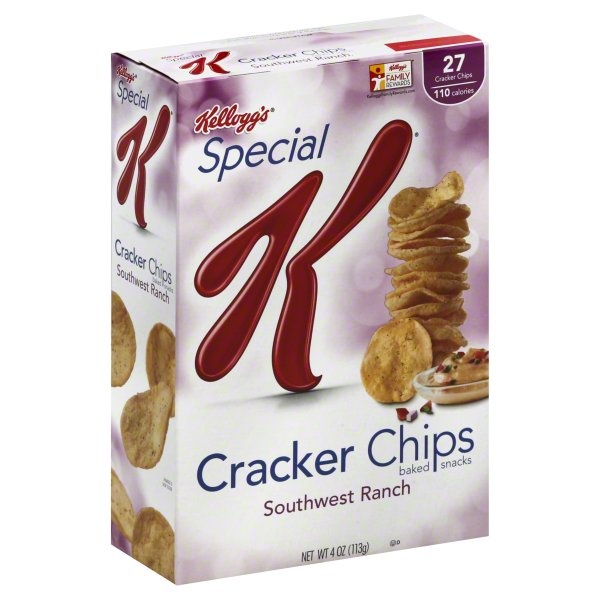 slide 1 of 1, Kellogg's Special K Southwest Ranch Cracker Chips, 4 oz