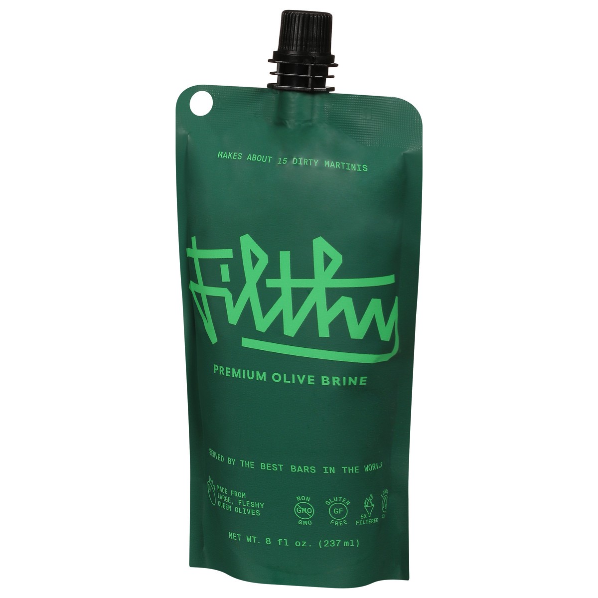 slide 3 of 9, Filthy Food Filthy Premium Olive Brine 8 fl oz, 8 fl oz