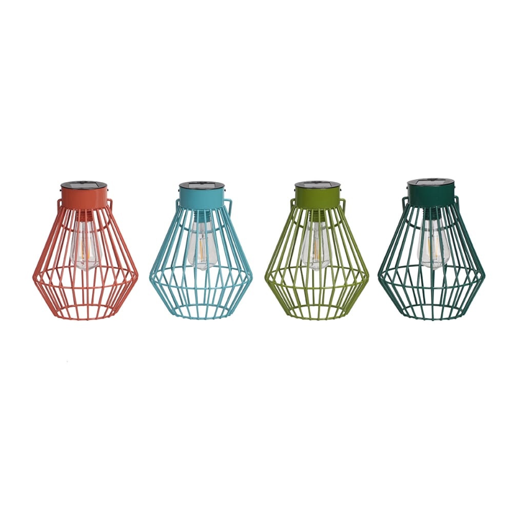 slide 1 of 1, Hd Designs Outdoors Metal Solar Cage Lantern - Assorted, 1 ct