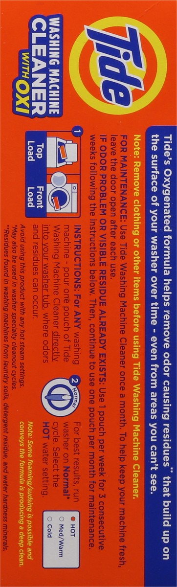 slide 4 of 9, Tide Washing Machine Cleaner with Oxi 3 Month Supply, 3 ct