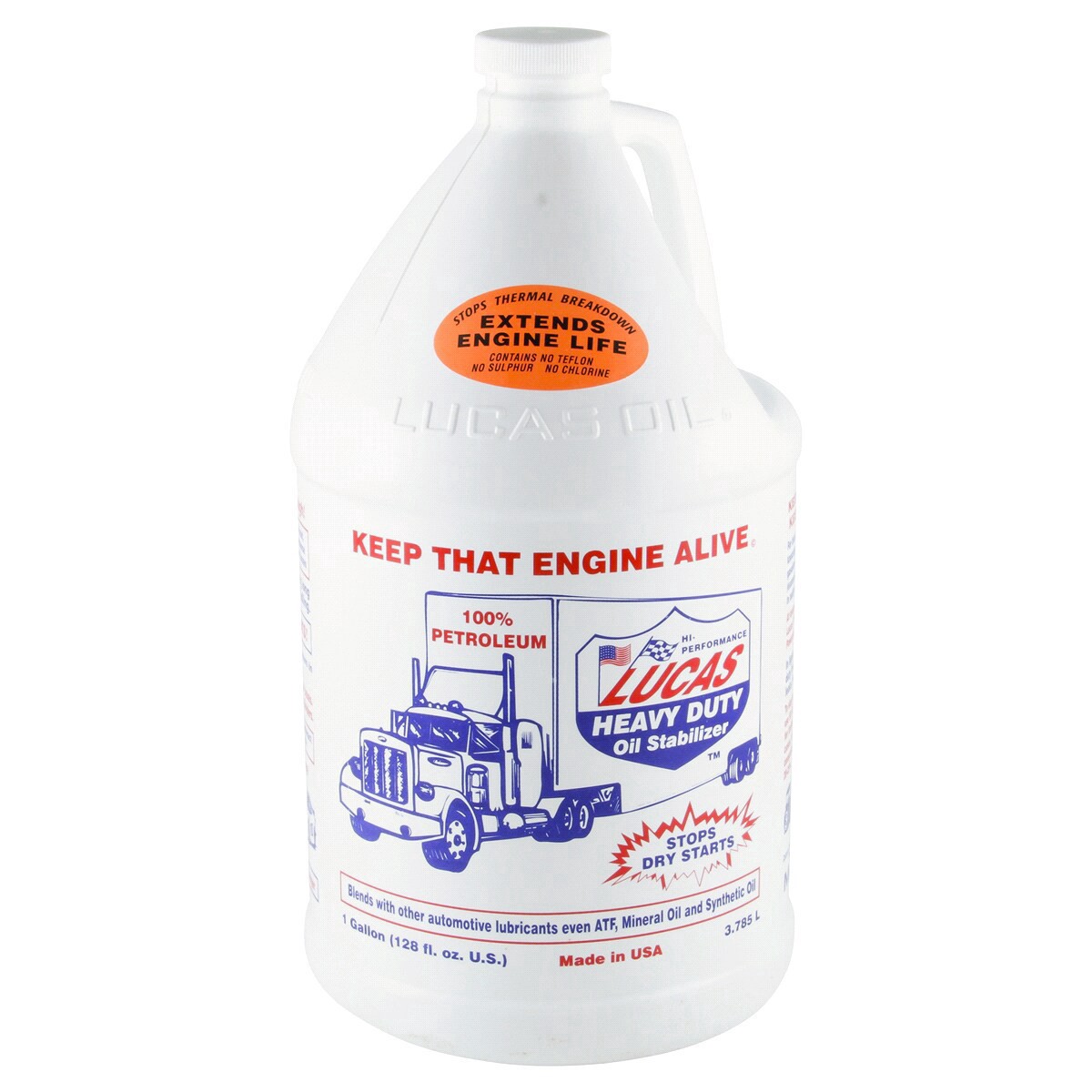 slide 1 of 13, Lucas Heavy Duty Oil Stabilizer, Gallon, 1 gal