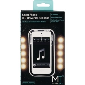 slide 1 of 1, Hype Led Smart Phone Universal Armband, 1 ct