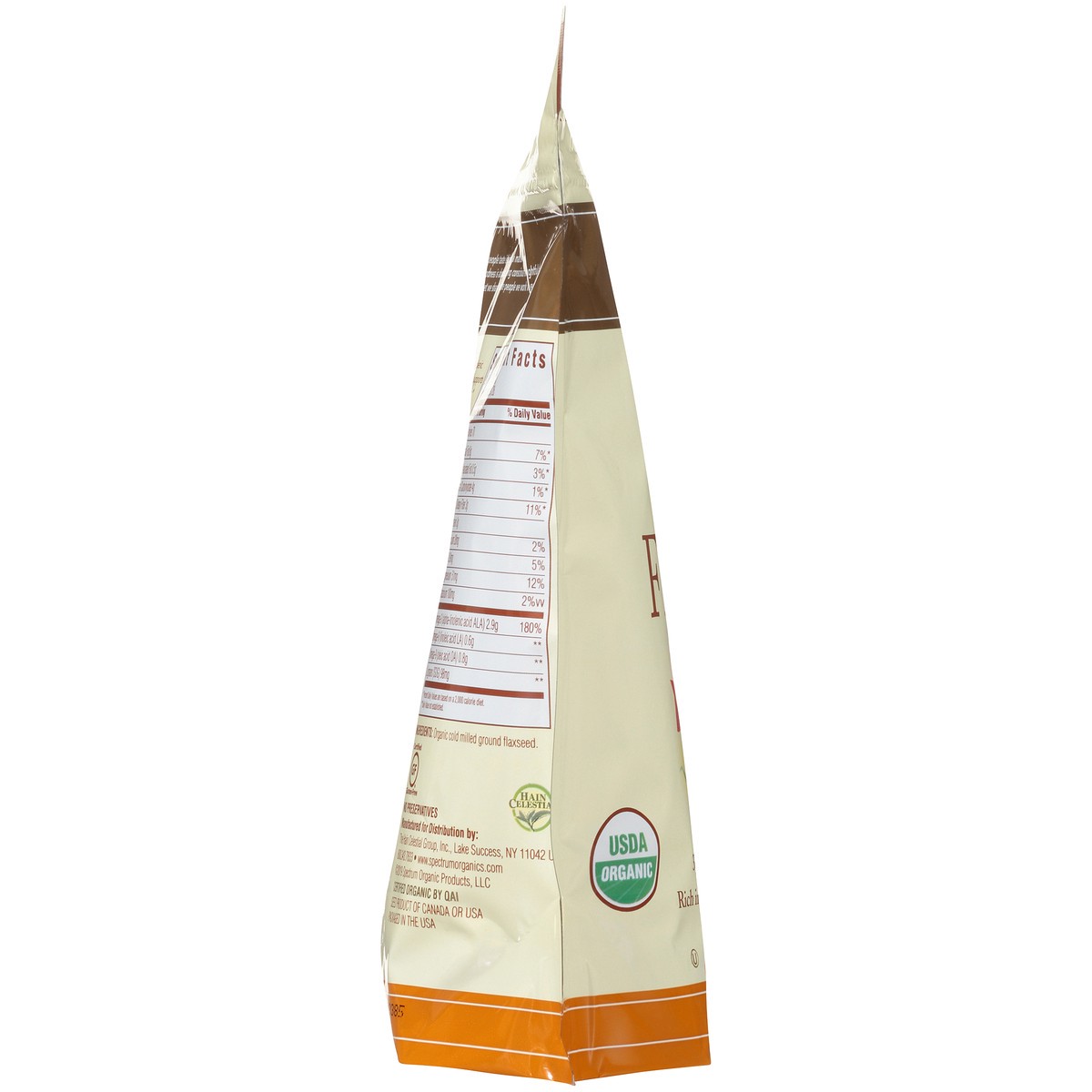 slide 6 of 10, Spectrum Essentials Cold Milled Organic Ground Premium Flaxseed Dietary Supplement 14 oz. Pouch, 14 oz