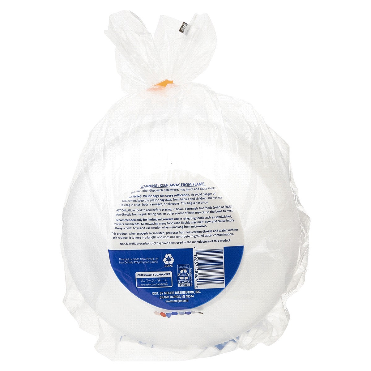 slide 18 of 29, Meijer Soak Proof Foam Bowls, 30 Count, 30 ct