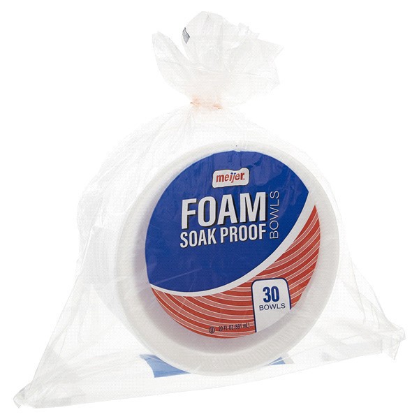 slide 24 of 29, Meijer Soak Proof Foam Bowls, 30 Count, 30 ct