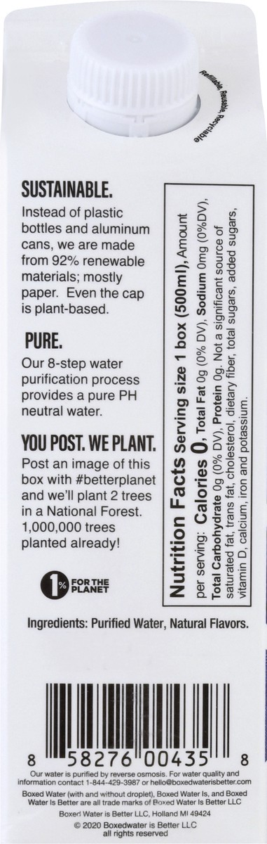 slide 13 of 13, Boxed Water is Better with Blackberry Purified Water 16.9 oz, 16.9 fl oz