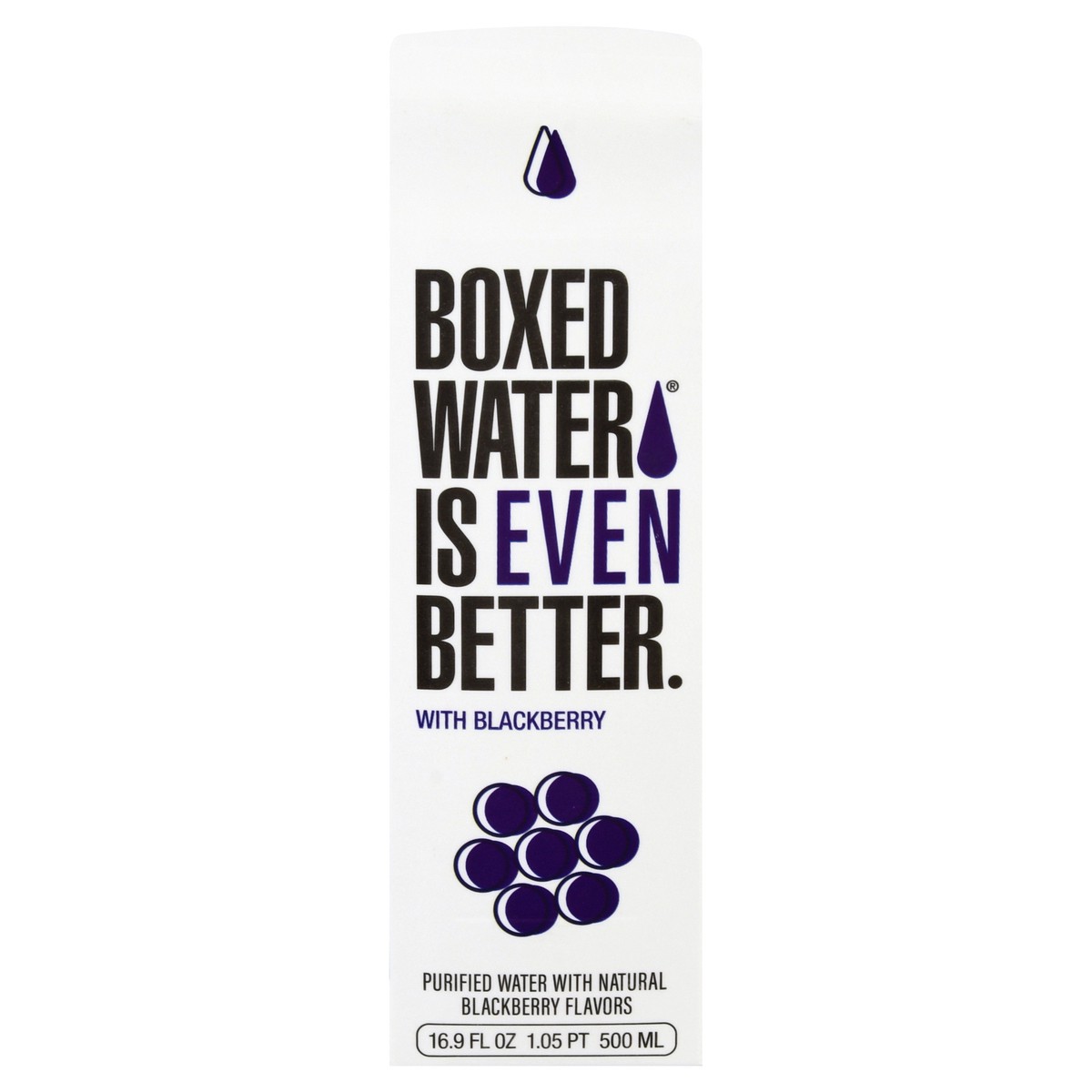 slide 1 of 13, Boxed Water is Better with Blackberry Purified Water 16.9 oz, 16.9 fl oz