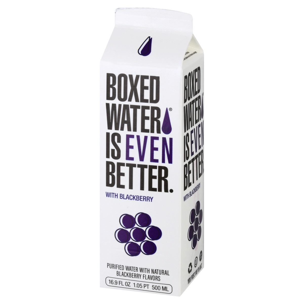 slide 10 of 13, Boxed Water is Better with Blackberry Purified Water 16.9 oz, 16.9 fl oz