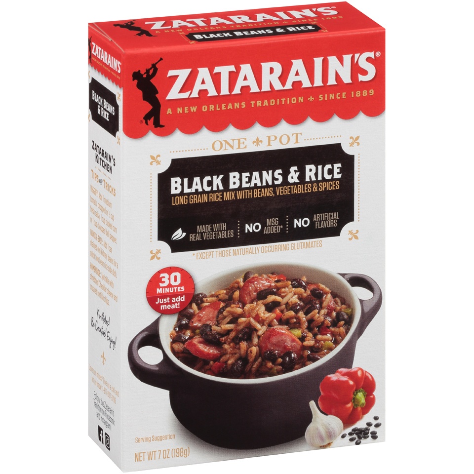 slide 2 of 8, Zatarain's Black Beans & Rice, 8.5 oz