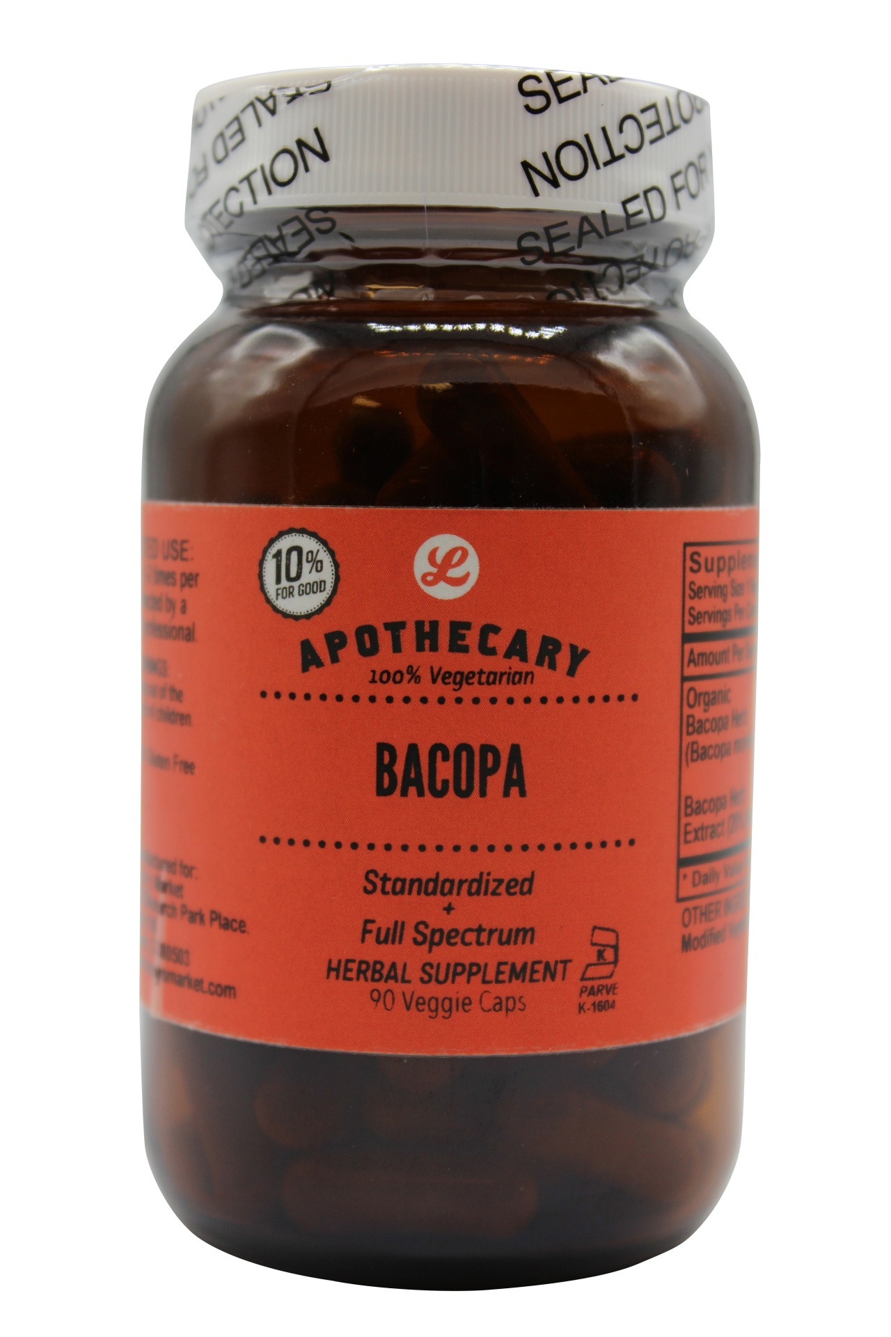 slide 1 of 1, Vitality Works Capsules Bacopa, 90 ct