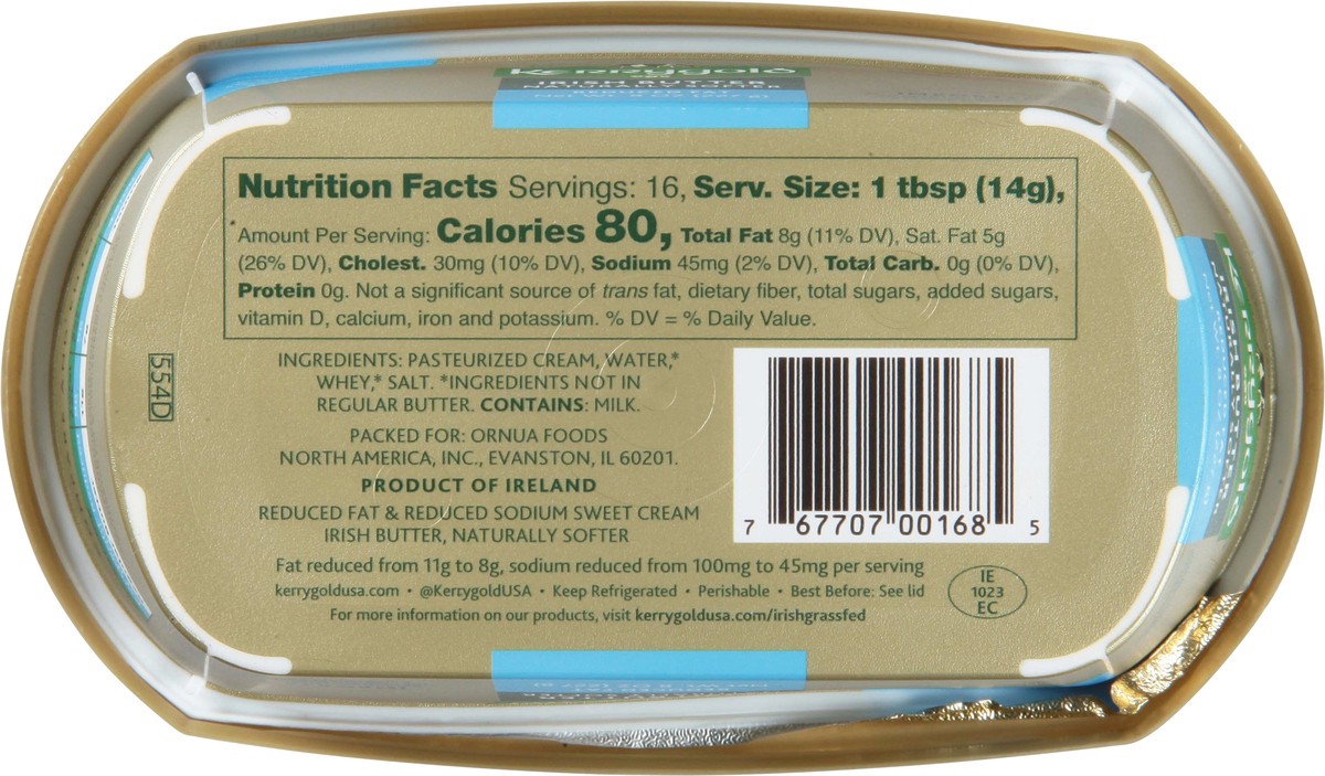 slide 8 of 9, Kerrygold Reduced Fat Imported Irish Butter 8 oz, 8 oz