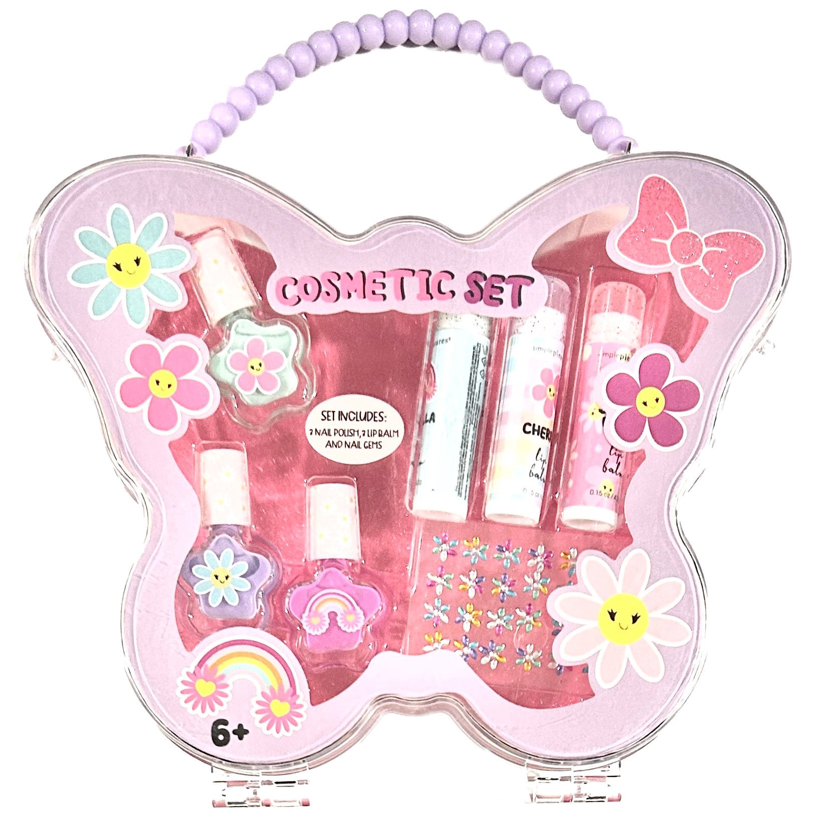 slide 1 of 1, Votum Butterfly Case Kids Cosmetic Set, 1 ct