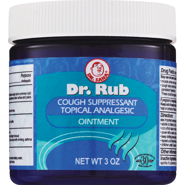 slide 1 of 1, Dr. Sana Cough Suppressant/Topical Analgesic 3 oz, 3 oz